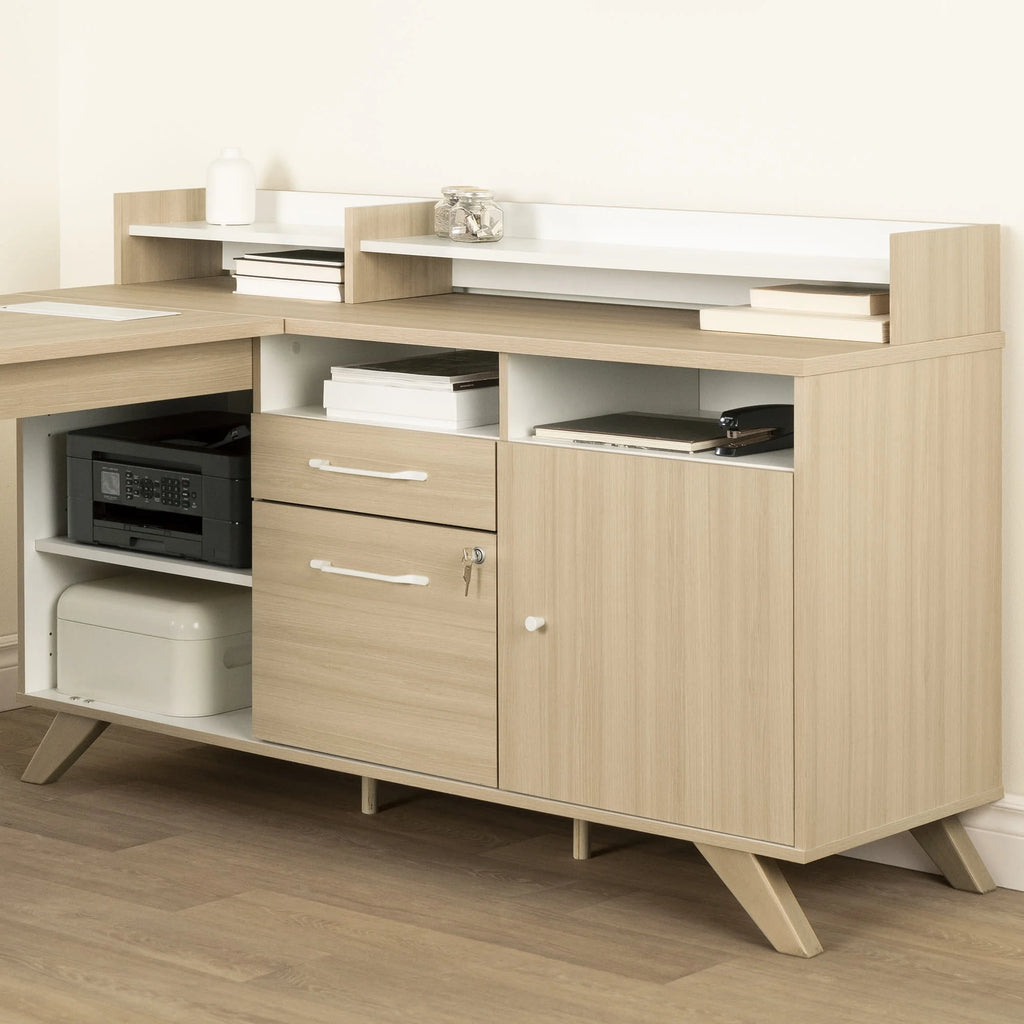 L-Shaped Desk with Power Bar S779400