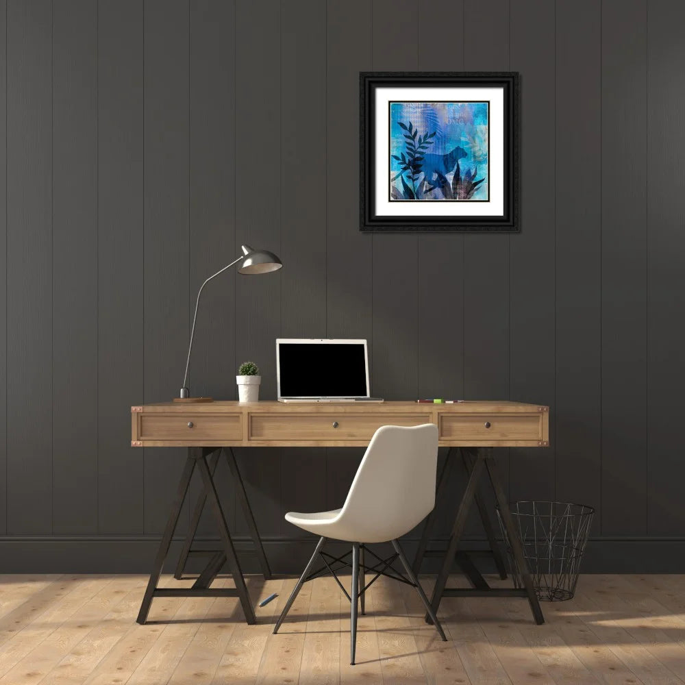 Black Ornate Wood Framed 15x15 Art Print F173519