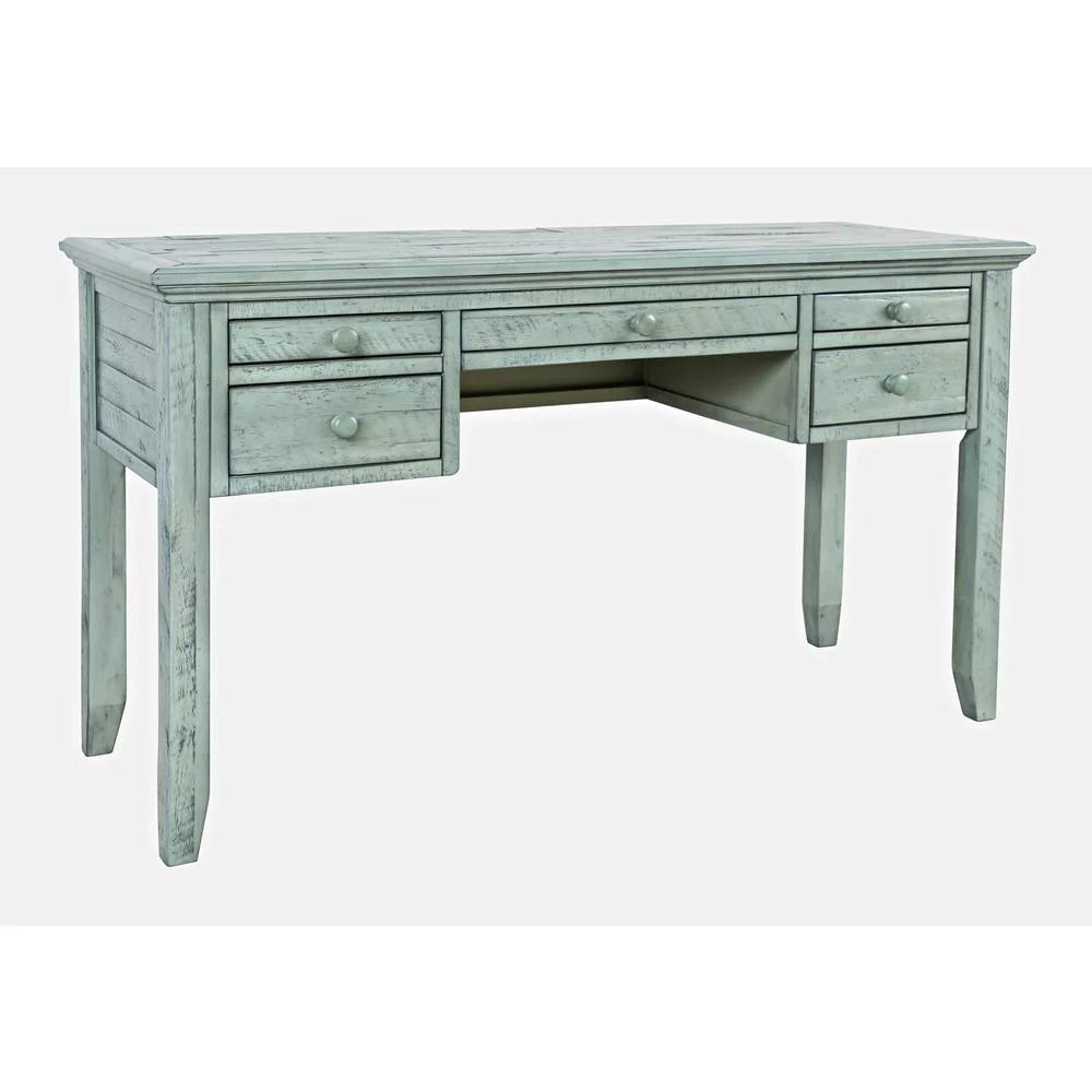 Distressed Acacia USB Charging Desk F9301