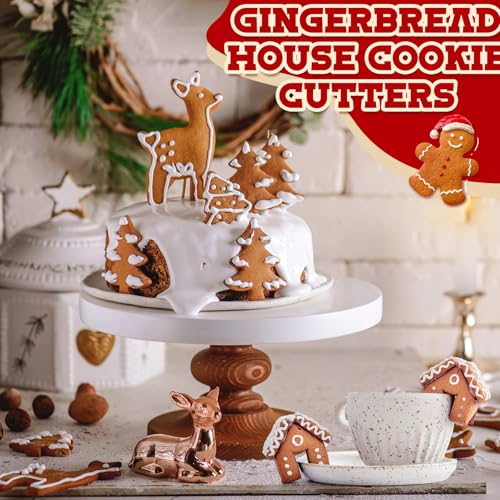 7 Pcs Stainless Steel Christmas Mug Topper Cookie Cutters U468219