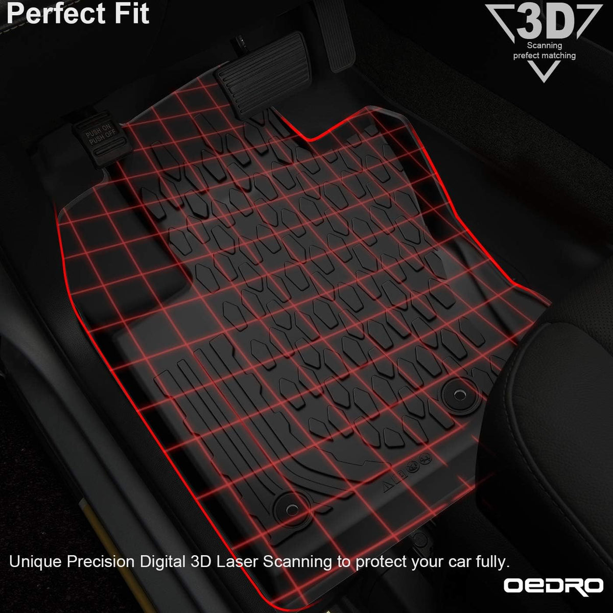 All Weather TPE Floor Mats & Cargo Liners Set B4824