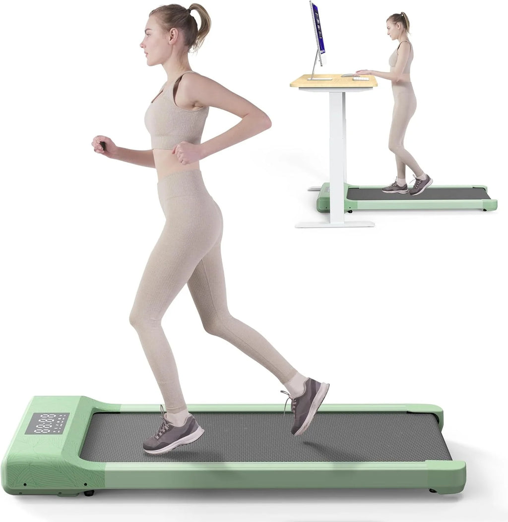 White Portable Under Desk Treadmill S199