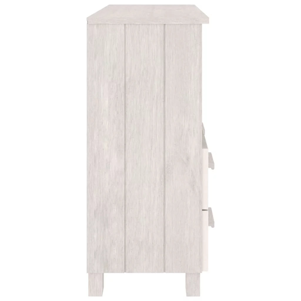 White Solid Wood Pine Sideboard P5294