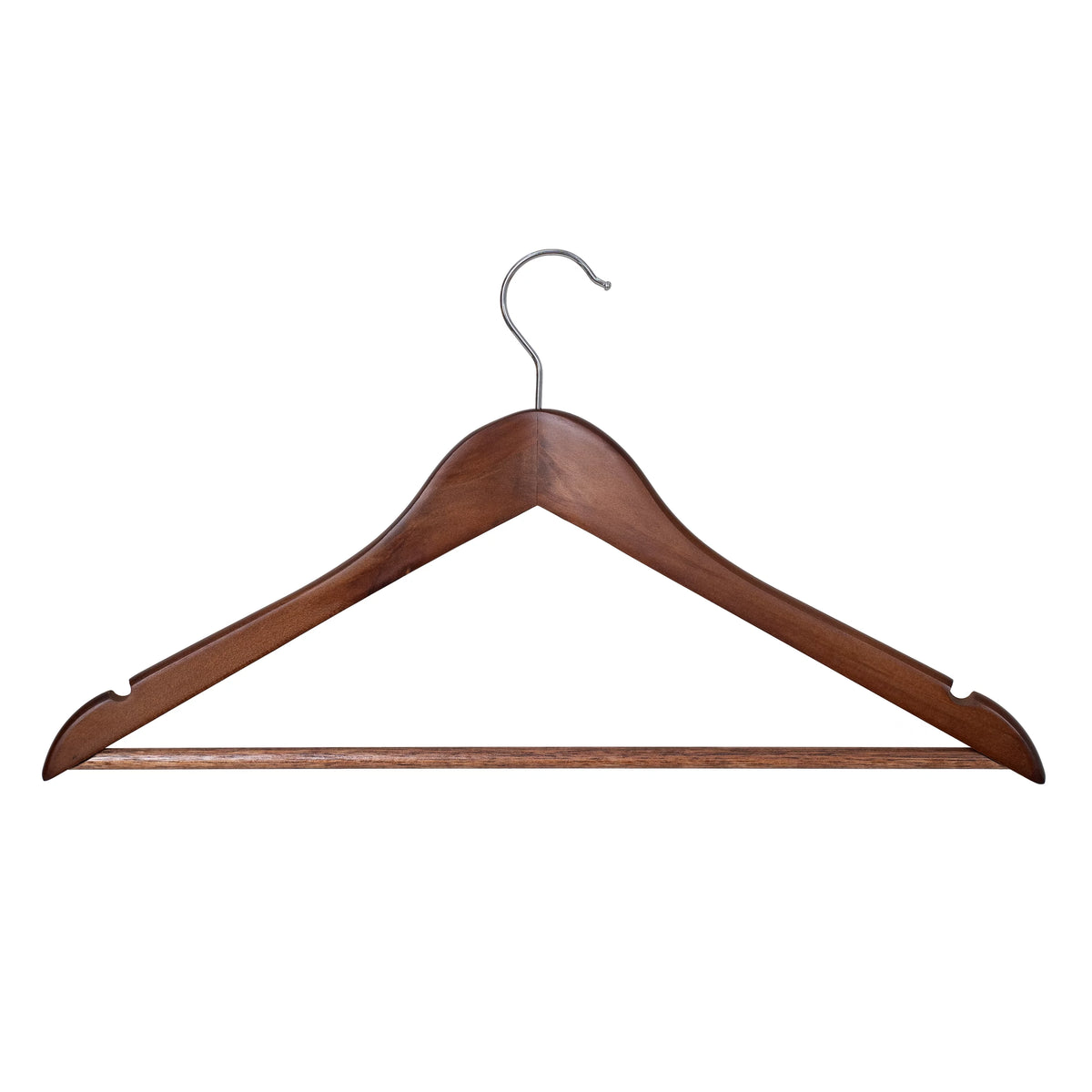 Solid Walnut Wood Suit Hangers, 60 Pack Q689