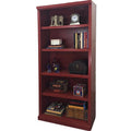 72 in. Rustic Bookcase with 3 Adjustable Wood Shelves Y760551