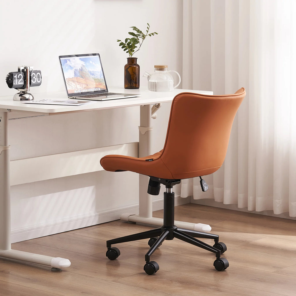 Camel Adjustable Rocking PU Office Chair with Wheels M6067