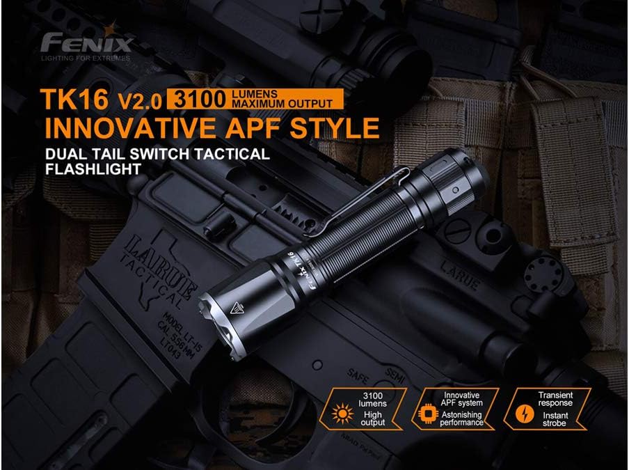 3100 Lumen Tactical Flashlight with Rechargeable Battery N763