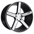 19x8.5 Gloss Black Brushed Wheel D4459