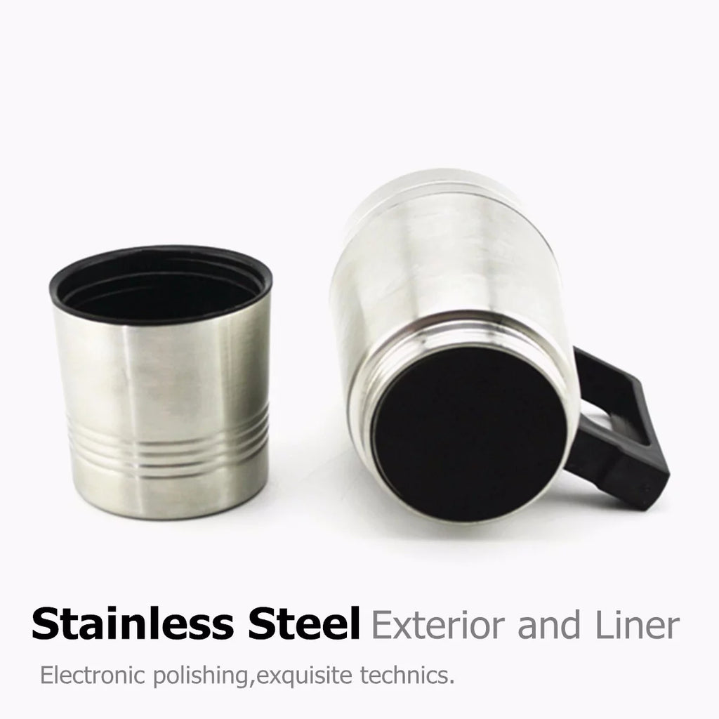 Stainless Steel 12V 500ml Heated Travel Mug with Lid E3776