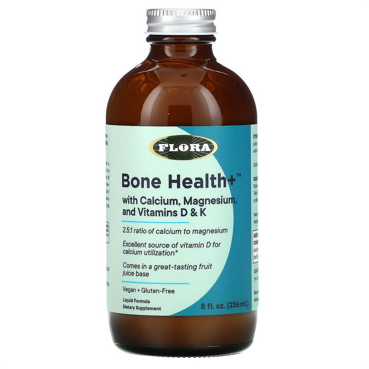 Liquid Bone Health+ with Calcium, Magnesium, and Vitamins D & K, 8 fl oz O84305