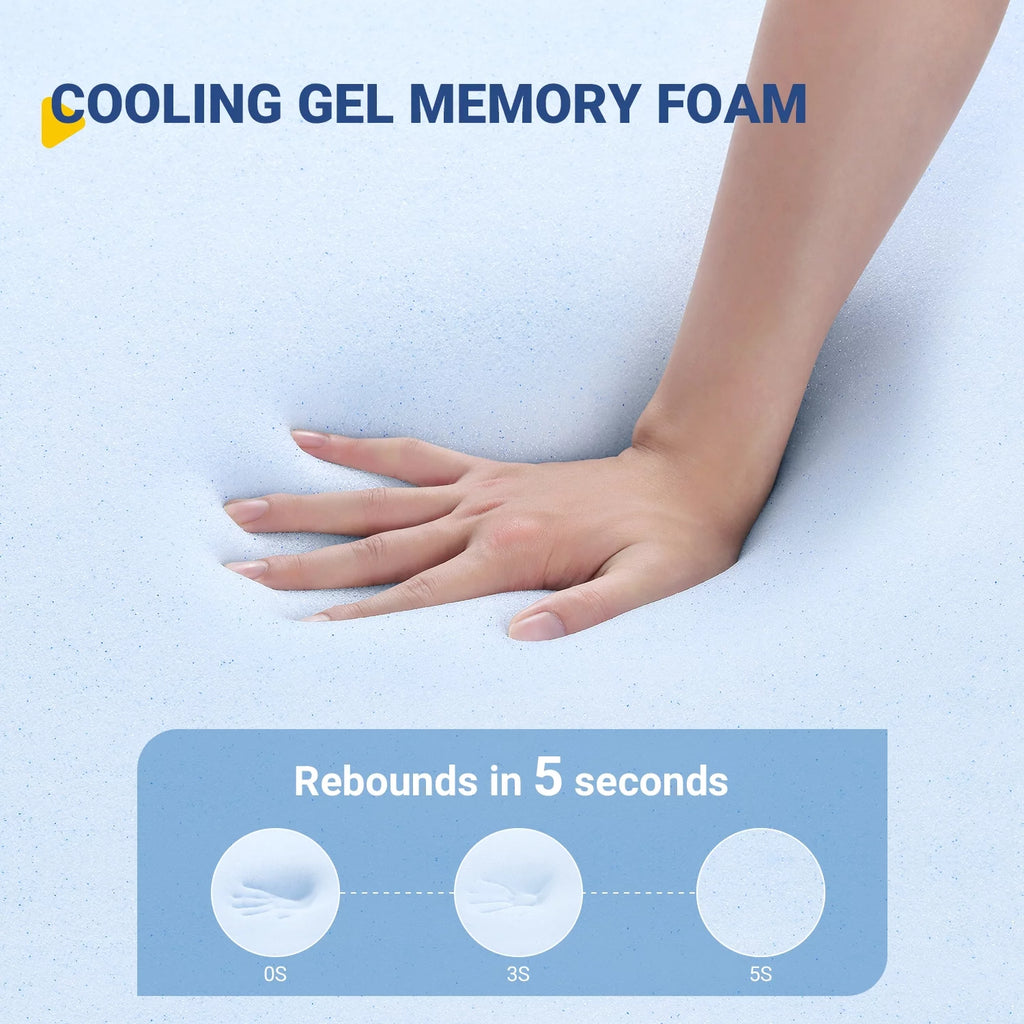 12" Gel Memory Foam and Pocket Spring Hybrid Queen Mattress X258245