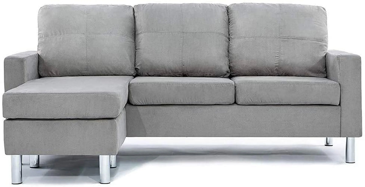 Modern Sectional Sofa Gray Z127