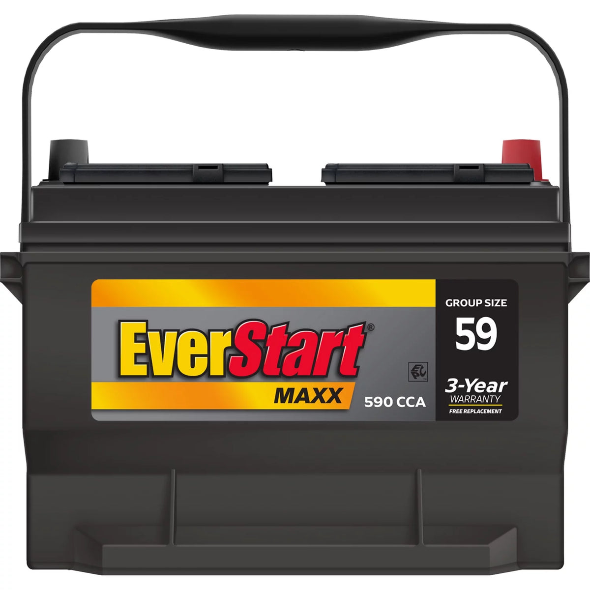 Lead Acid Automotive Battery Group Size 59 12 Volt 590 CCA J38606