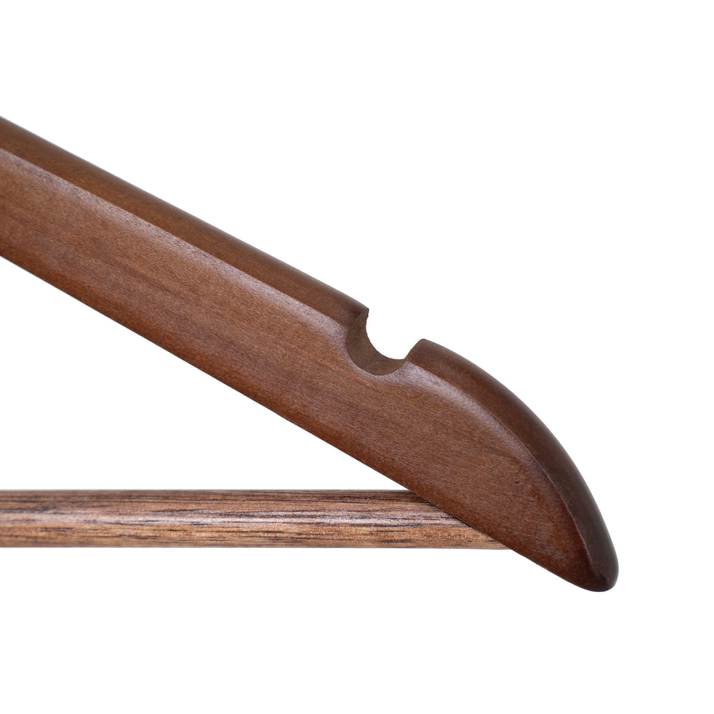 Solid Walnut Wood Suit Hangers, 60 Pack Q689