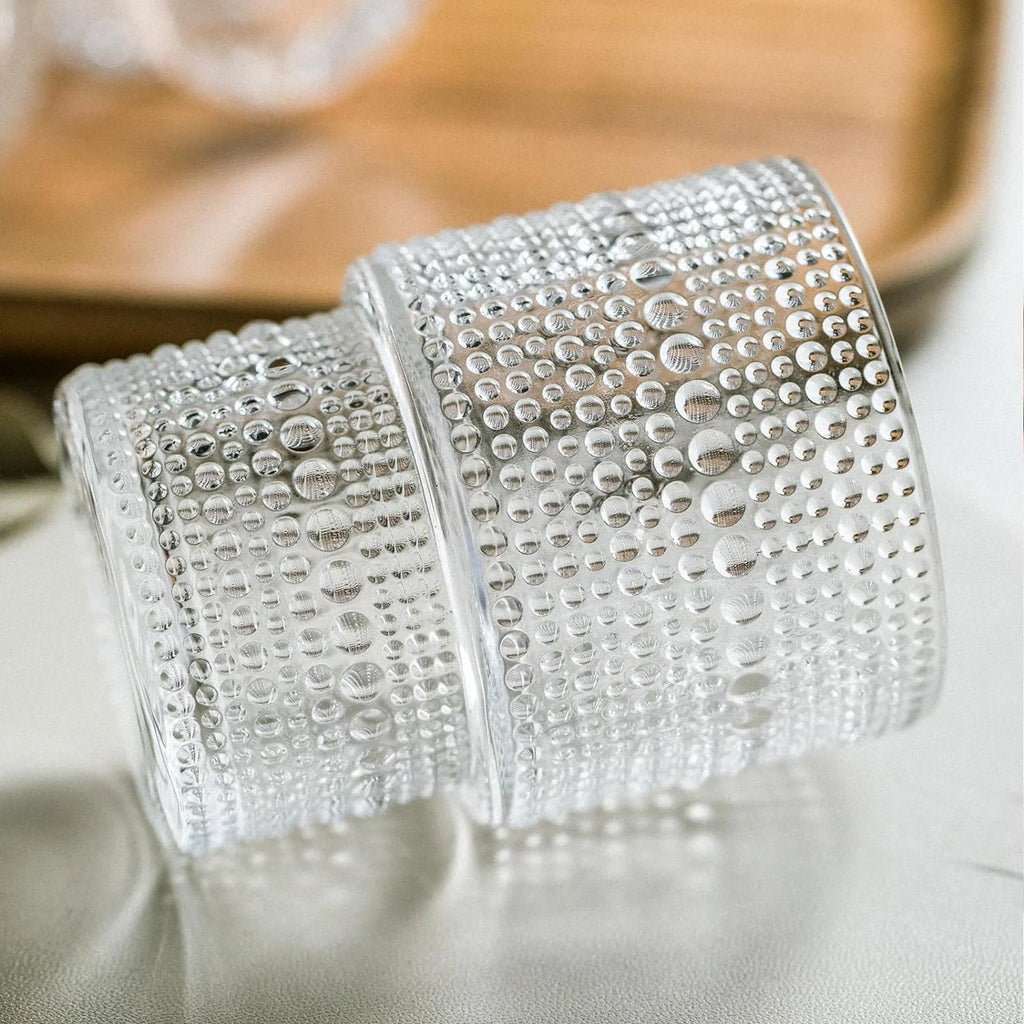 Set of 4 Small Transparent Glass Cups 190ml R64562