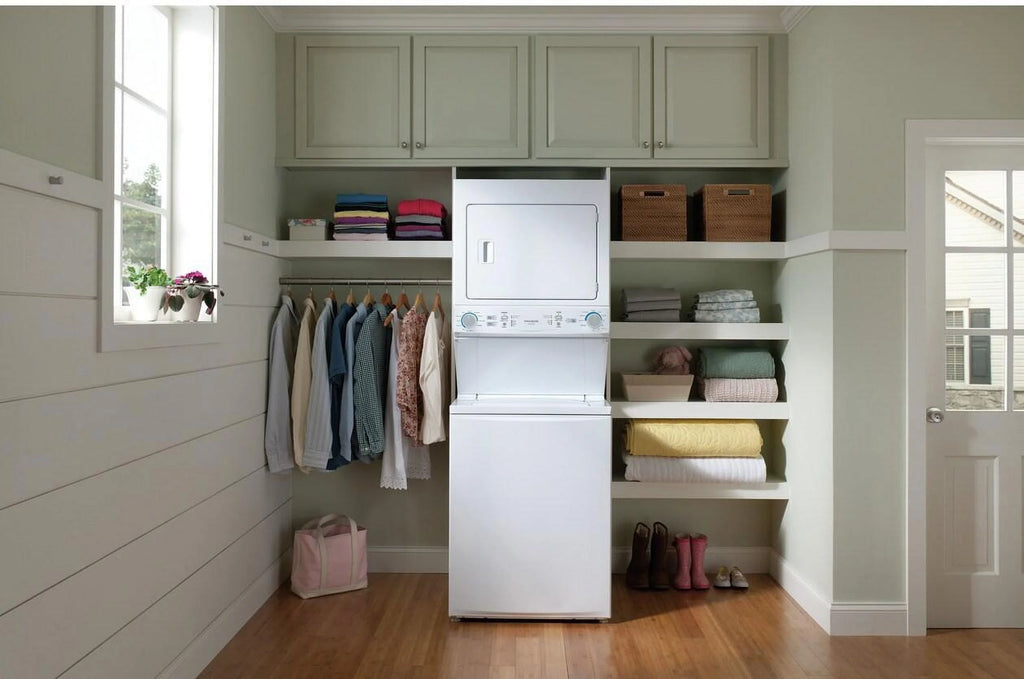 Electric Washer Dryer Laundry Center White F10155