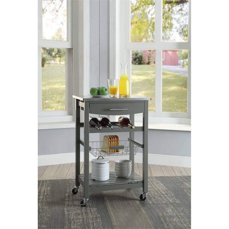 Gray Kitchen Cart N3405