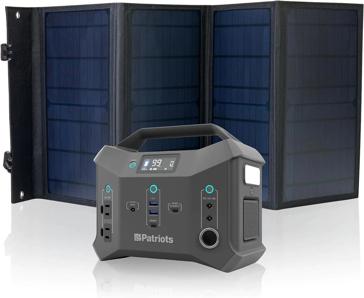 300wH Portable Power Station with 40 Watt Solar Panel O673