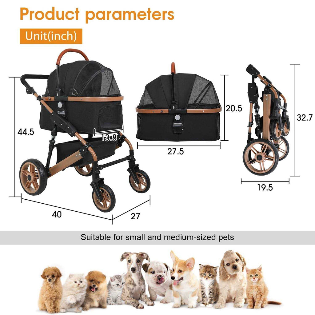 Folding 4 Wheels Pet Stroller Z413379