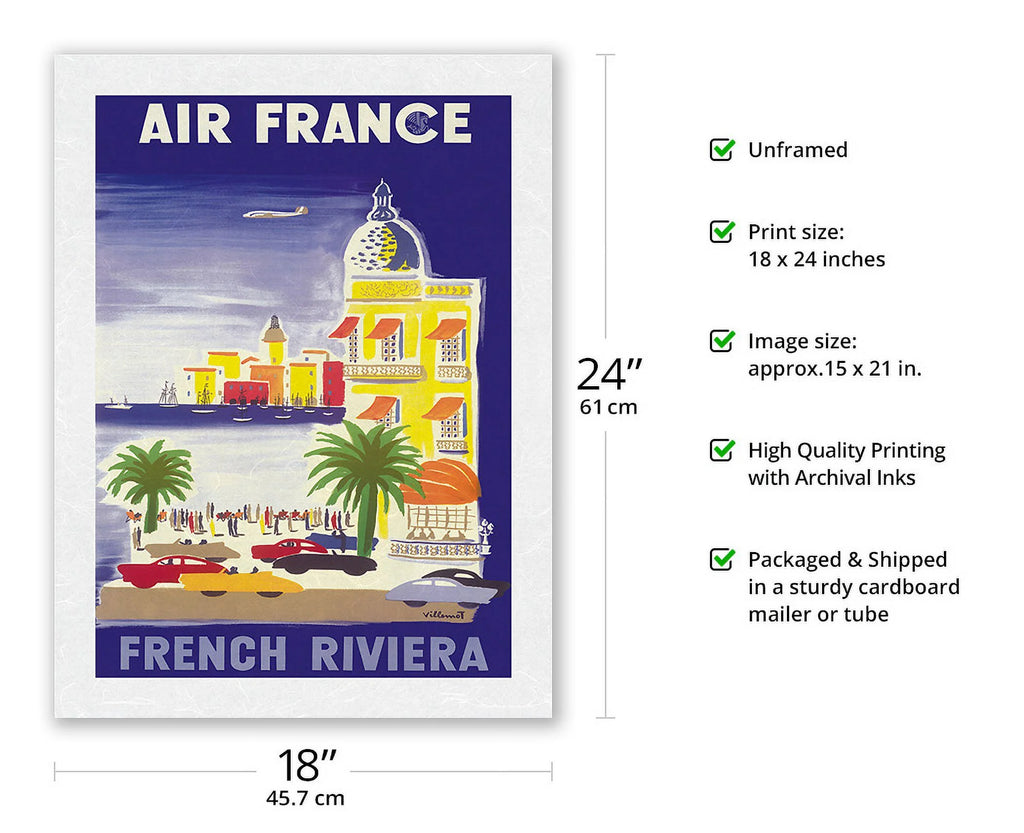 Vintage Airline Travel Poster Art Print 18 x 24 in C91118