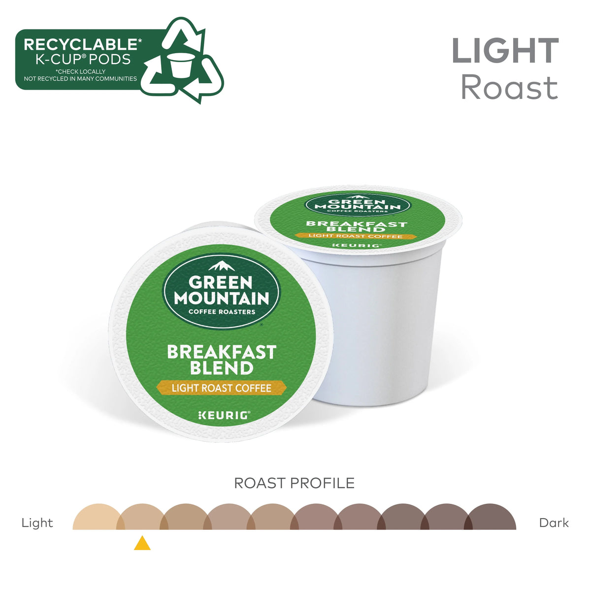 Light Roast K-Cup Coffee Pods, 48 Count X595381