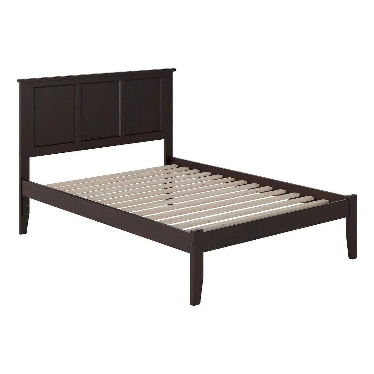 Solid Wood Full Platform Bed with USB T418