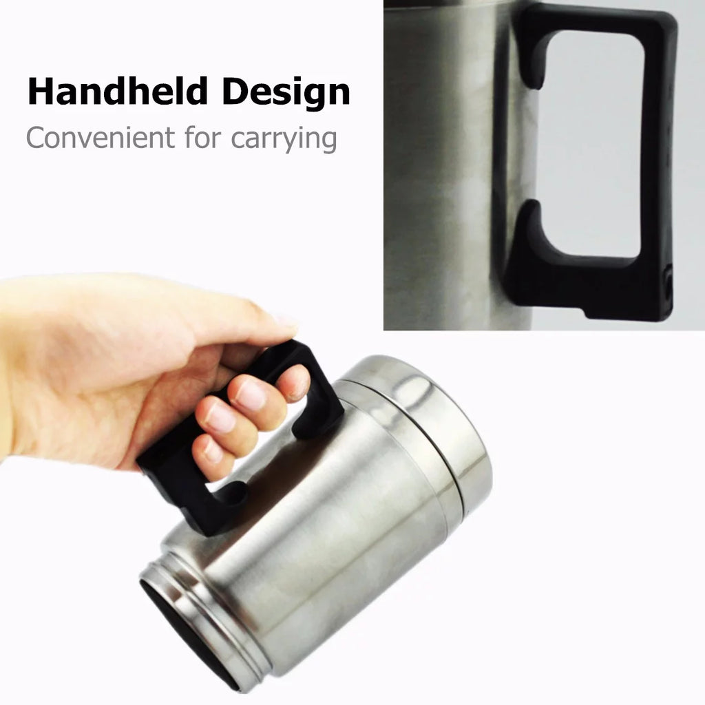 Stainless Steel 12V 500ml Heated Travel Mug with Lid E3776