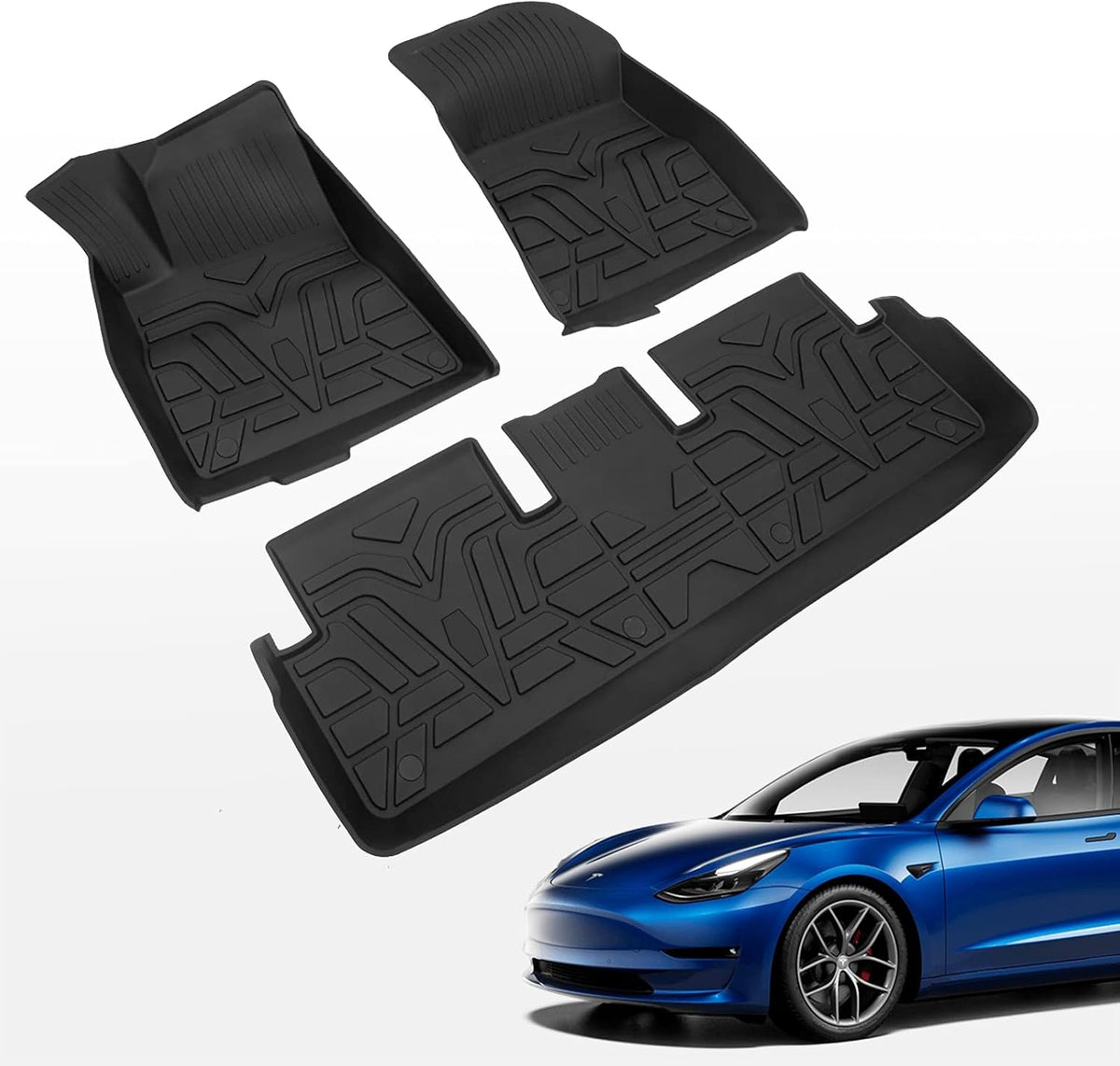 All Weather Front Trunk Cargo Liner Floor Mats Set of 6 M84587
