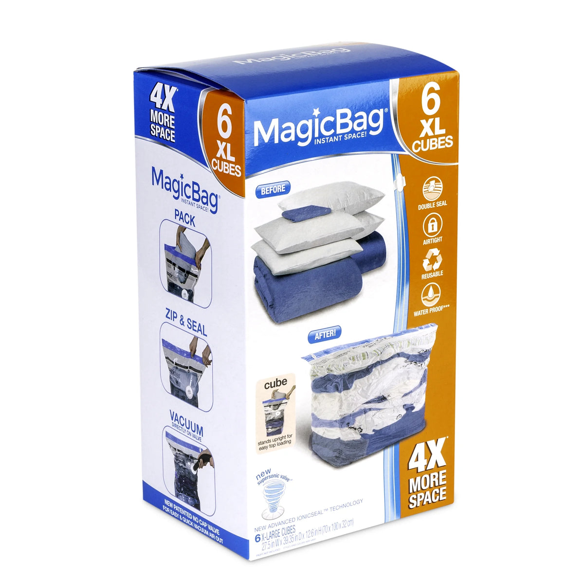 Vacuum Seal Storage Bags Set of 6 G222