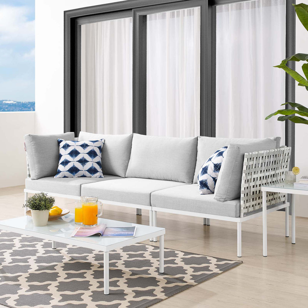 Grey Aluminum Outdoor Sofa A37665