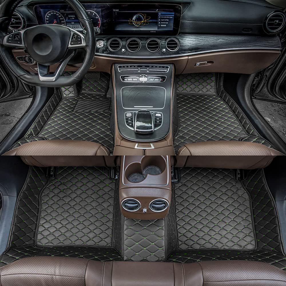 All Weather Non-Slip Leather Car Floor Mats Y34530