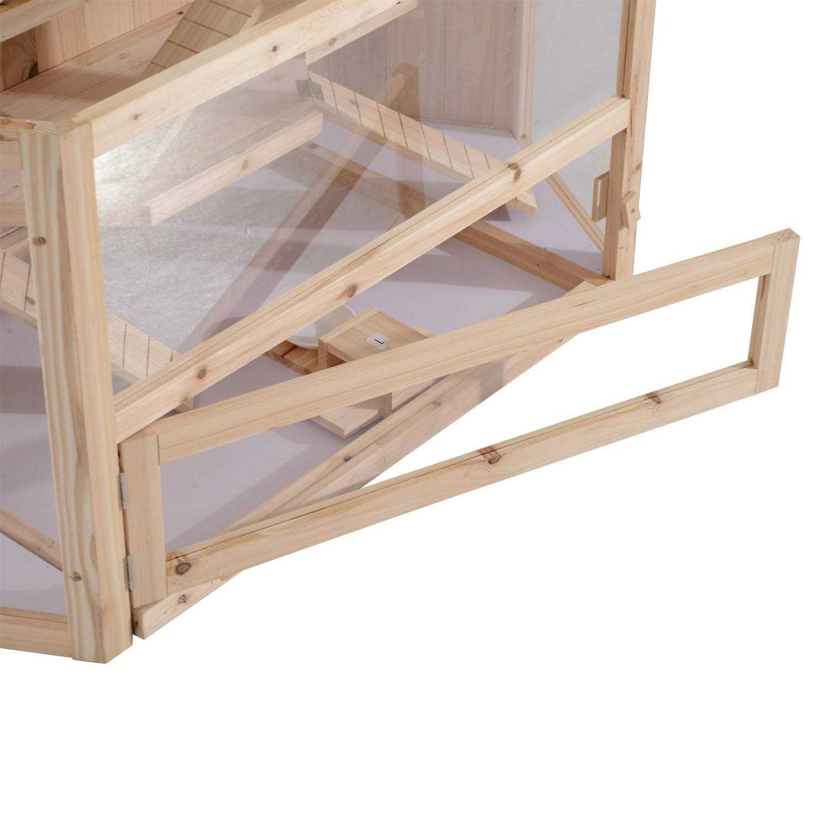 3 Tier Wooden Hamster Cage Small Animal House with Slide E15292