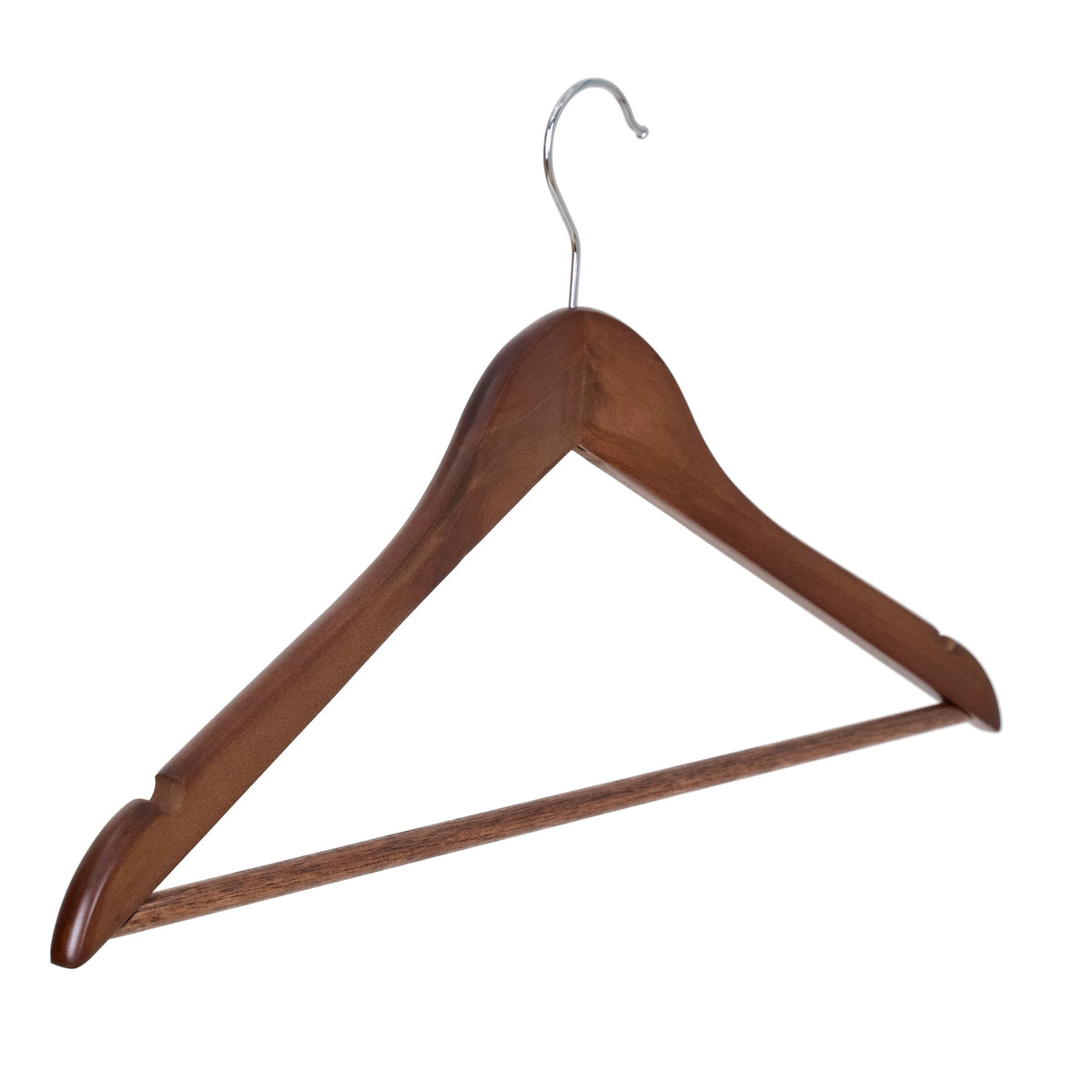 Solid Walnut Wood Suit Hangers, 60 Pack Q689