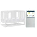4-in-1 Convertible Crib and Dual Sided Crib & Toddler Mattress P114873