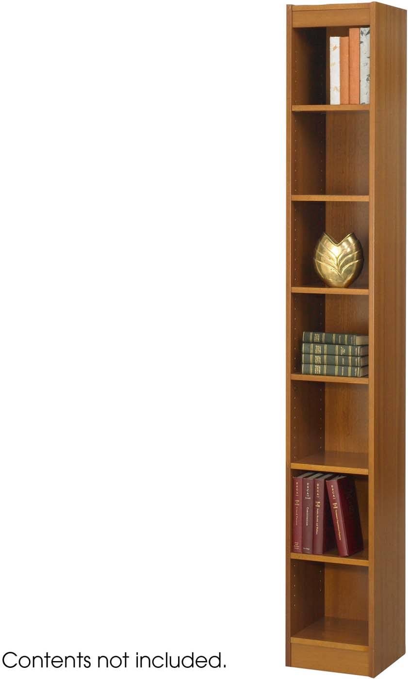 7-Shelf Veneer Bookcase Medium Oak V617589
