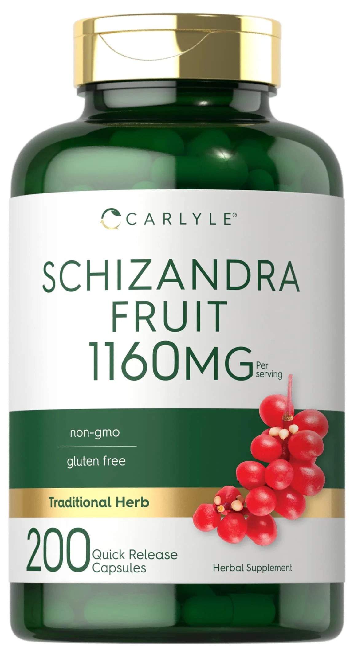 1160 mg 200 Capsules Berry Fruit Extract Non-GMO Gluten Free Supplement X7542