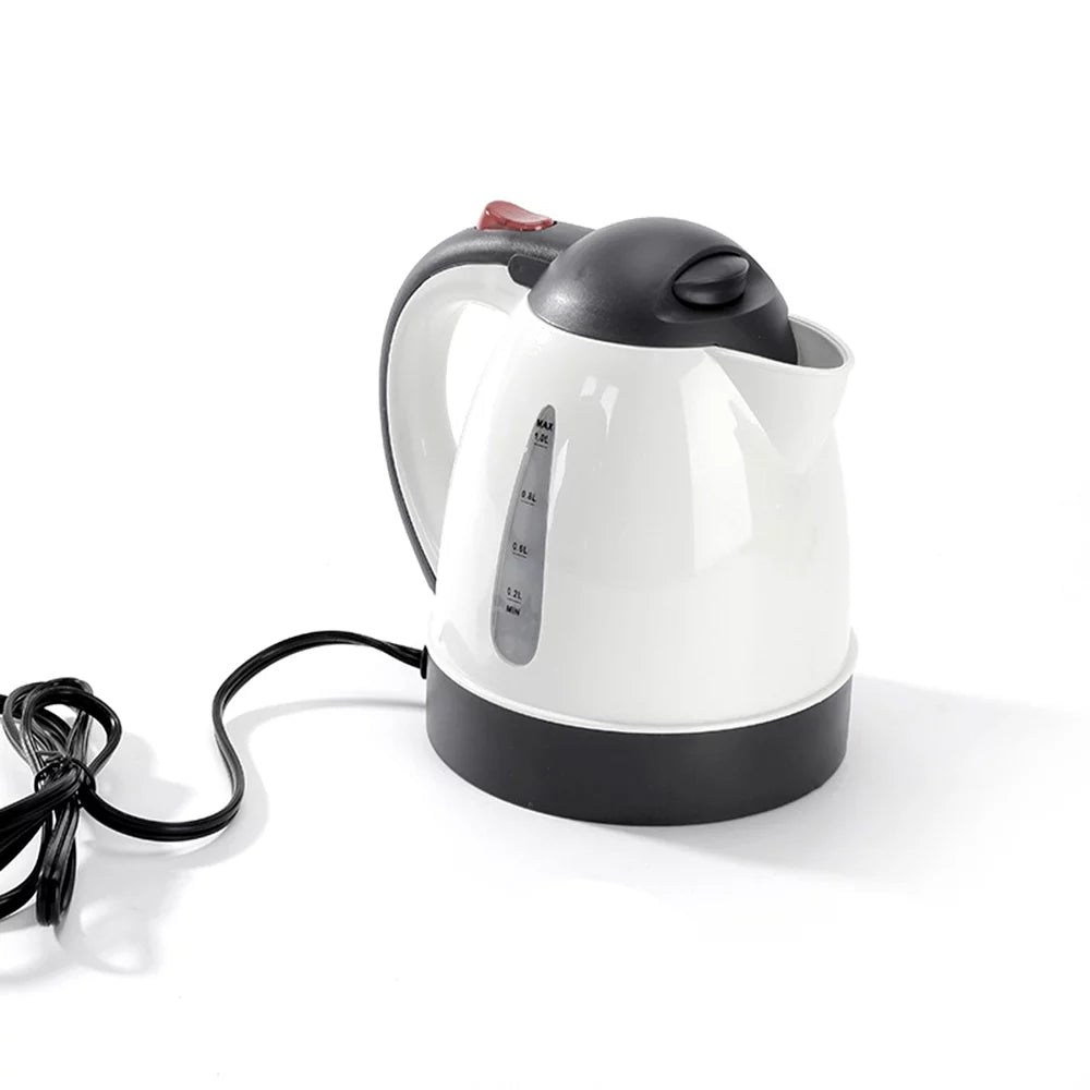 Portable 12V Electric Kettle 1000mL White G6264