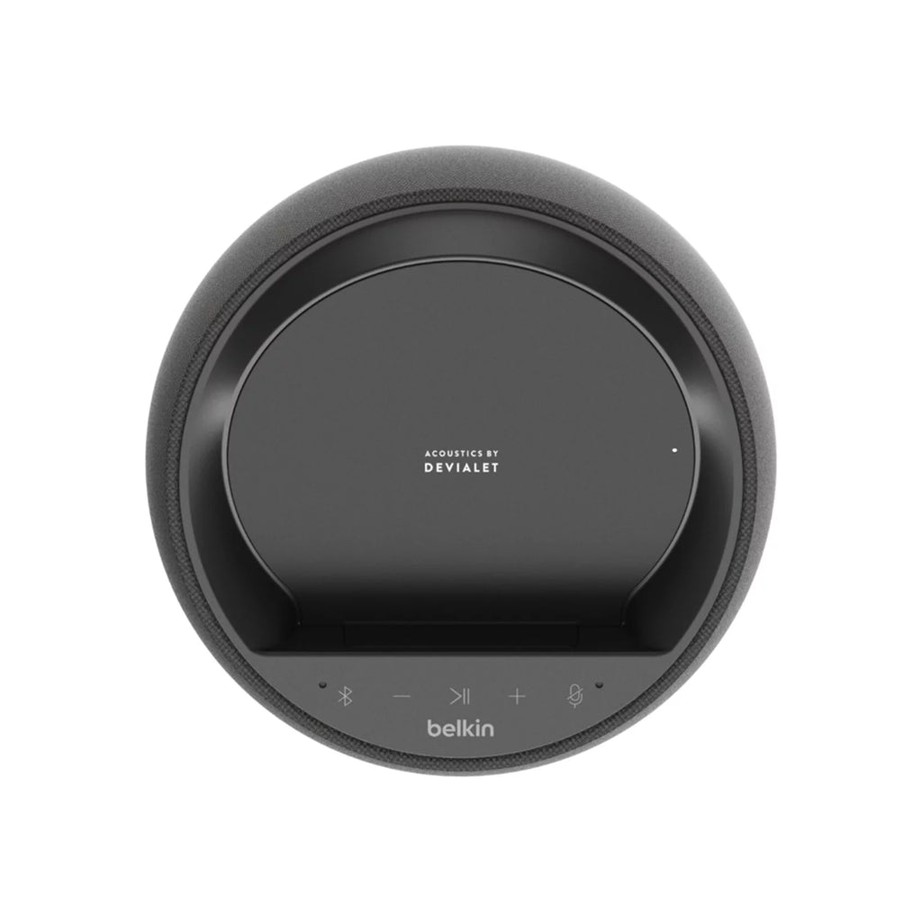 Portable Bluetooth Speaker with Wireless Phone Charger, Black N402