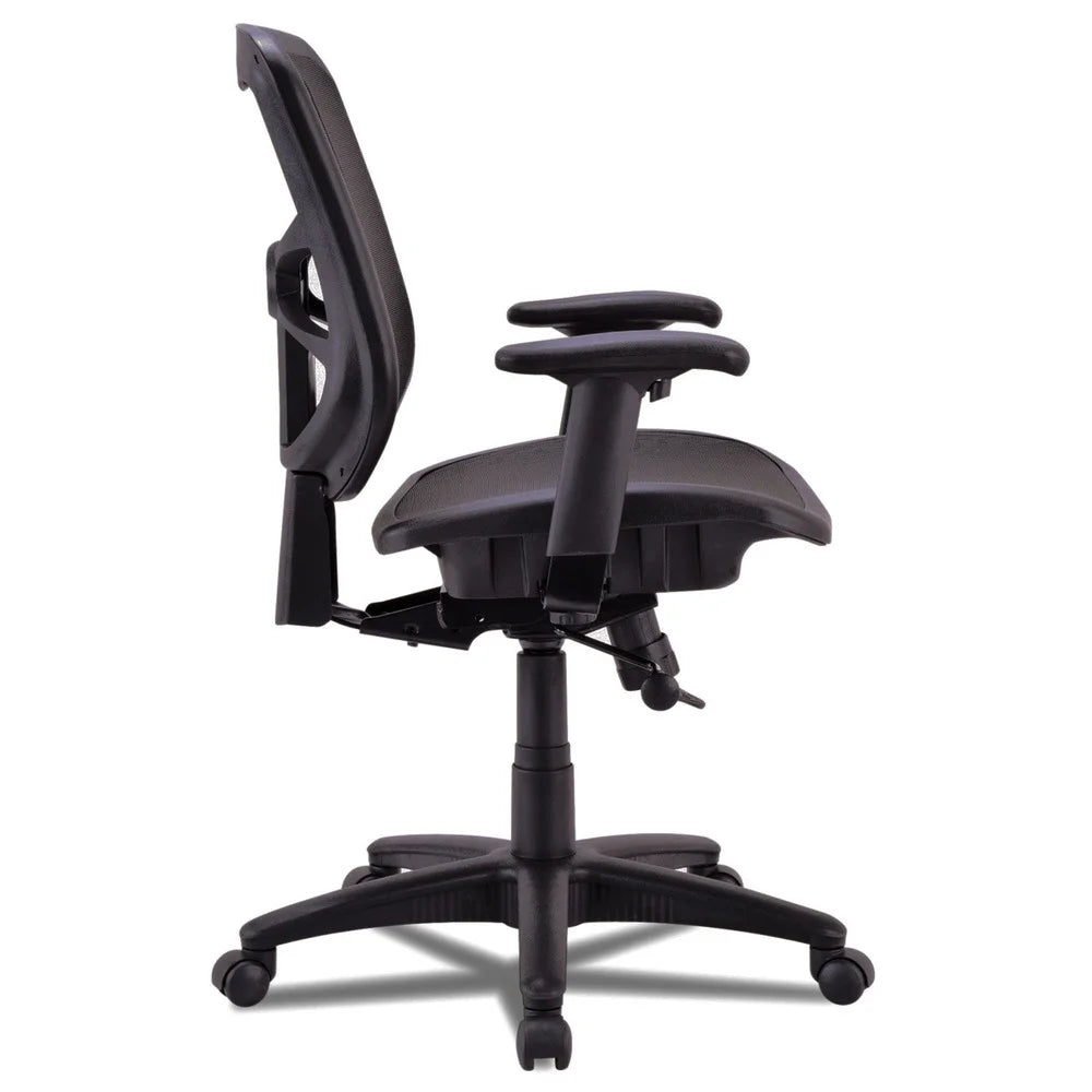 Black Mesh Mid-Back Swivel Tilt Chair R63494