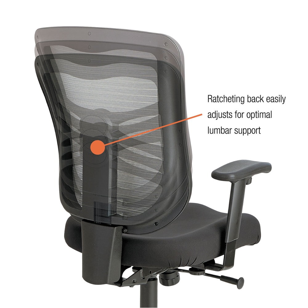 Black Mesh Mid-Back Swivel Tilt Chair R63494
