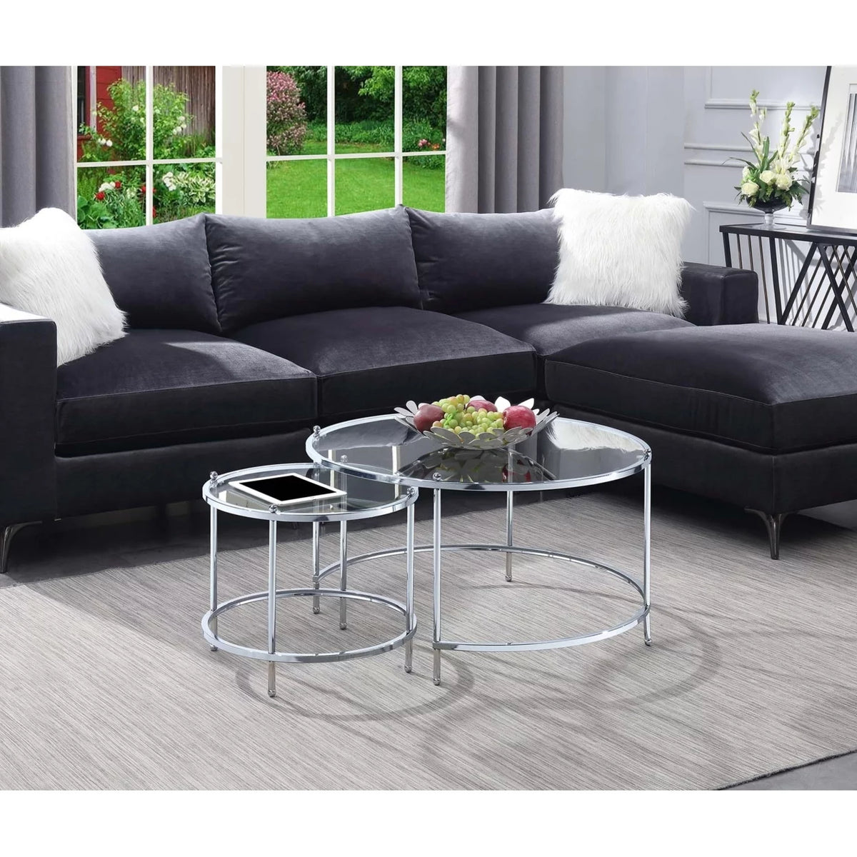 Round Nesting Coffee Table D755