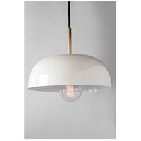1-Light Large Pendant Aged Brass & Cream P404