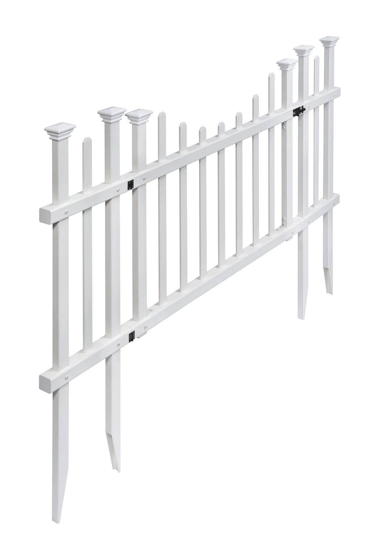 Vinyl No-Dig Gate Kit with Fence Wings E9630