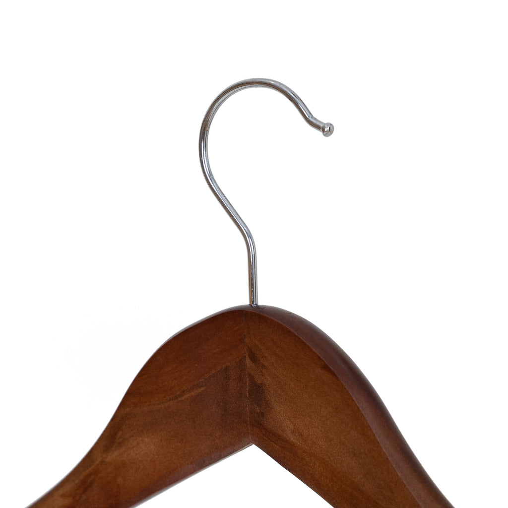 Solid Walnut Wood Suit Hangers, 60 Pack Q689