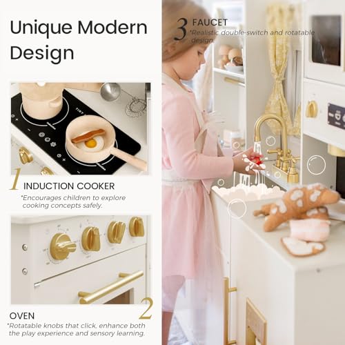 Wooden Play Kitchen Set S57531