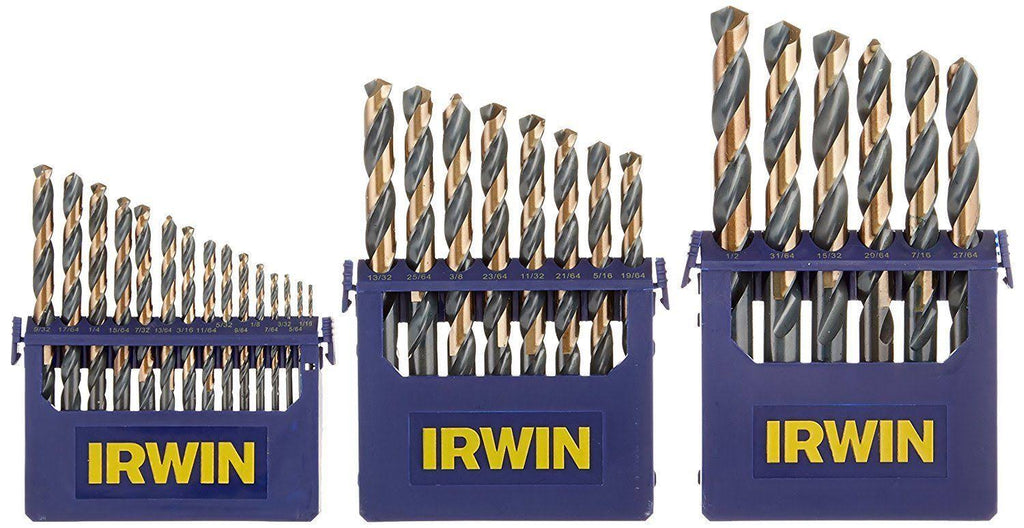 Black and Gold High-Speed Metal Drill Bit Set with Case M530164