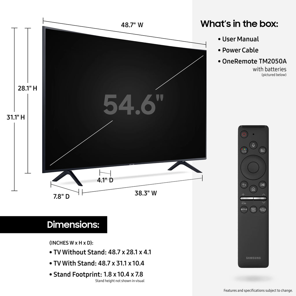 55 Class Curved 4K UHD LED Smart TV C238943
