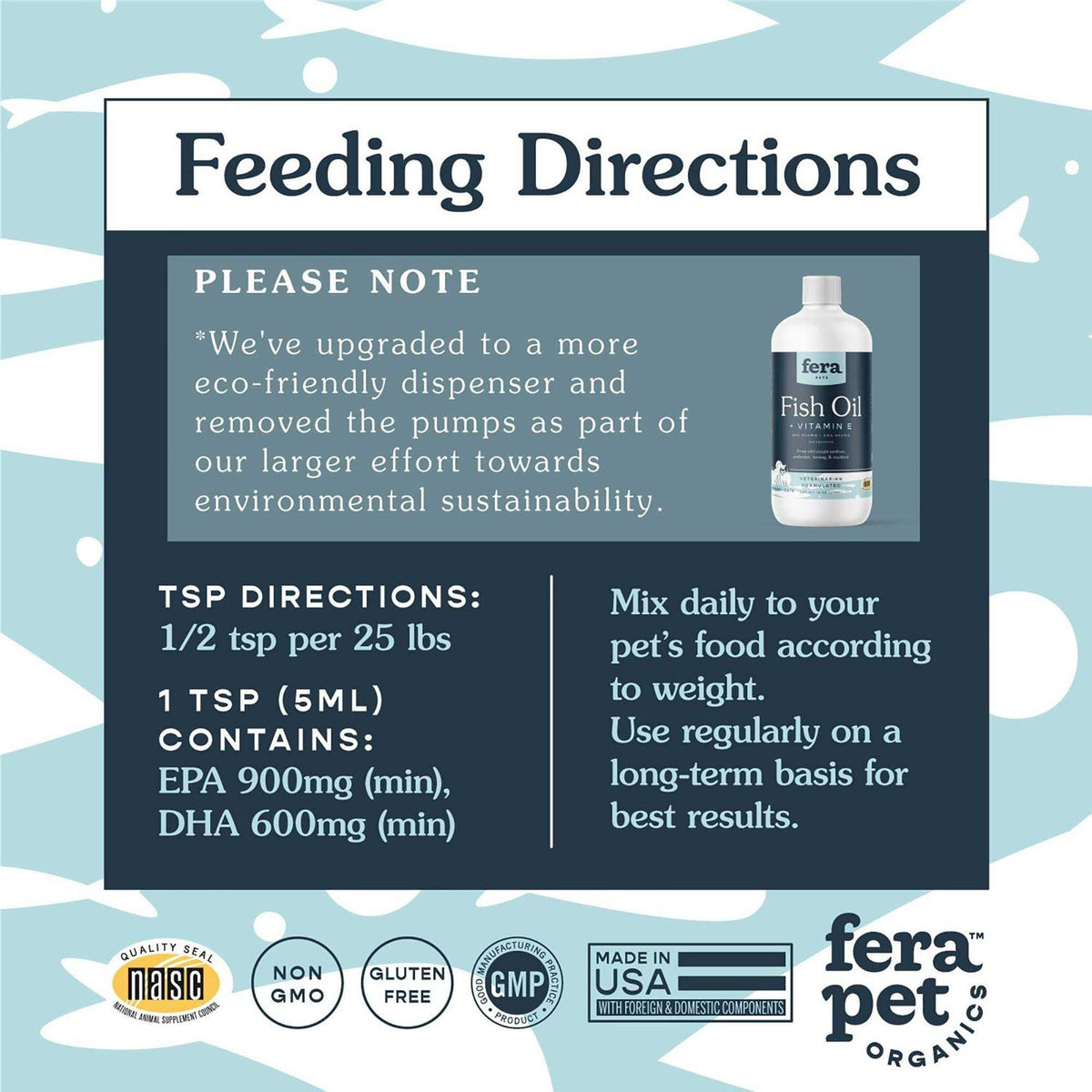 Fish Oil + Vitamin E Supplement for Dog & Cat A119832