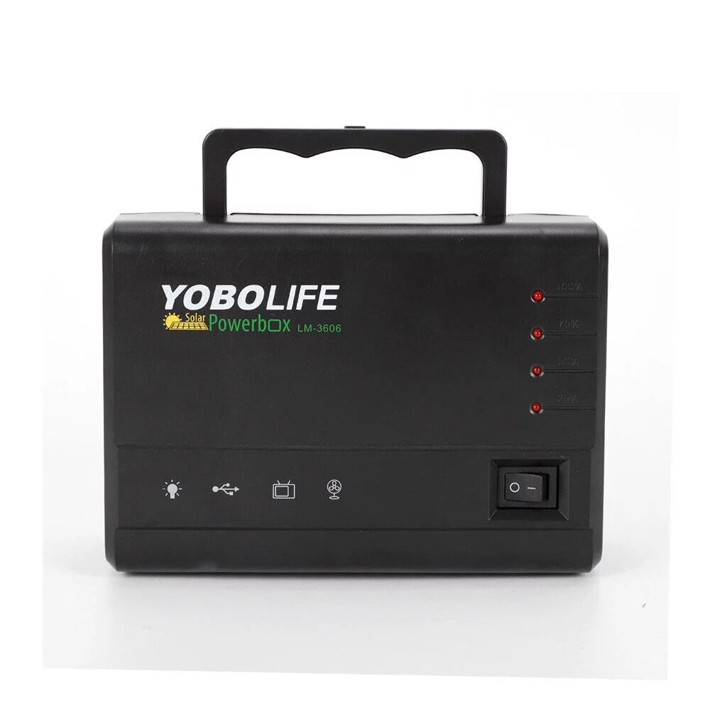 Portable Solar Panel Power Storage Generator Kit F99773