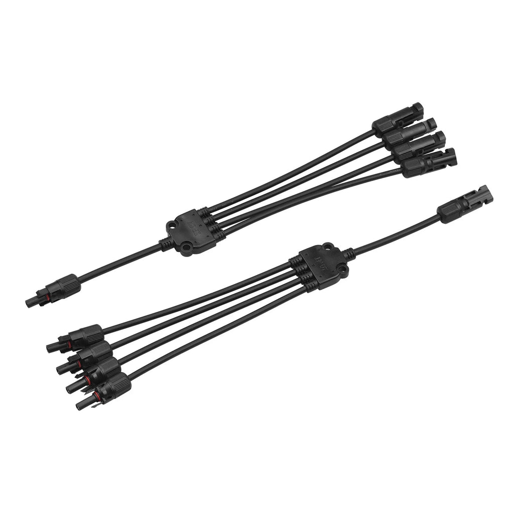 4-Way Solar Cable Connector Self-locking IP67 Waterproof 12AWG D1940